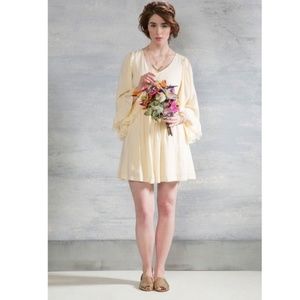 Modcloth Through the Bluebells A-Line dress size M